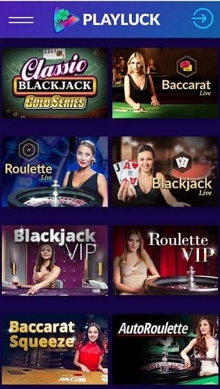 Playluck Live Casino