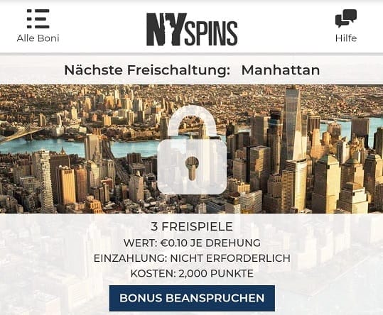 nyspins bonusaktionen und vip programm