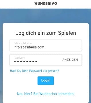 wundrino casino login