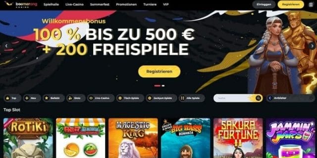 boomerang casino webseite 1€ Einzahlung