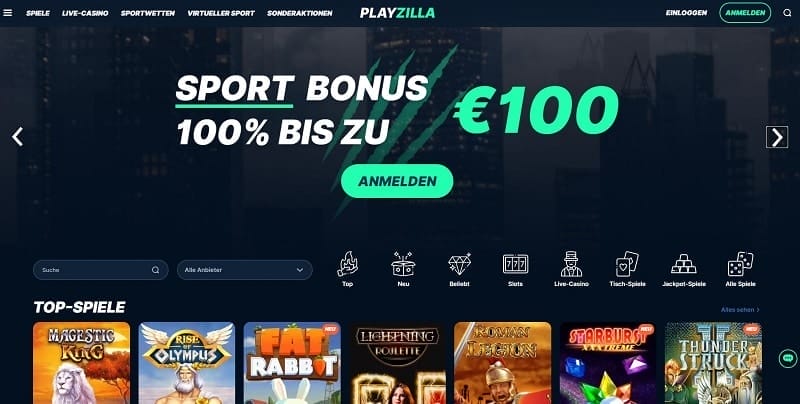 playzilla webseite