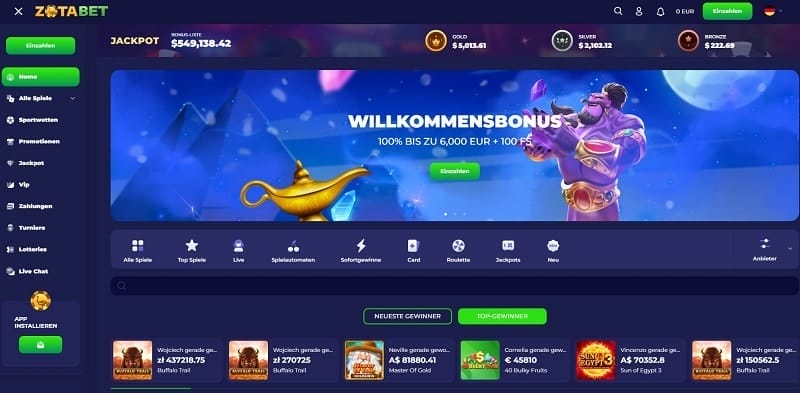 zotabet casino1 euro einzahlung webseite