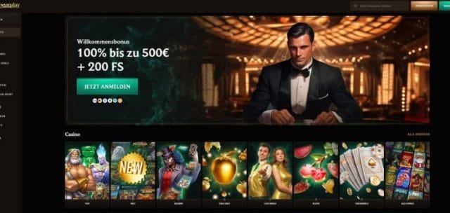 CrownPlay 1€ Casino Webseite