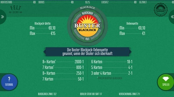 buster blackjack spielen