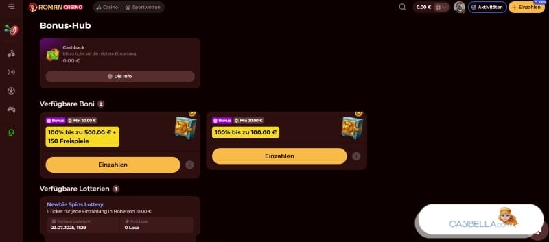 Bonus ohne Einz ahlung freispielen