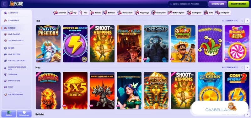 Casino Spiele mit 5 Euro Einzahlung