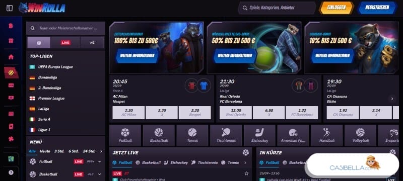 Online Sportwetten ohne Casino